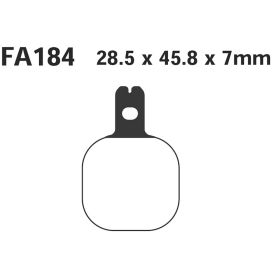 PLAQUETTES FREIN MOTO EBC FA184
