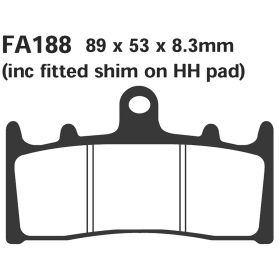 MOTORRAD BREMSBELäGE EBC FA188