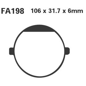 EBC FA198 MOTORCYCLE BRAKE PADS