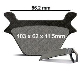 EBC V FA200 brake pads semi-sintered compound for Harley Davidson