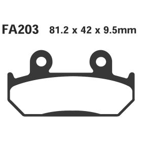PLAQUETTES FREIN MOTO EBC FA203