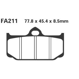 EBC FA211 MOTORCYCLE BRAKE PADS