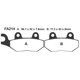 EBC FA214HH MOTORCYCLE BRAKE PADS