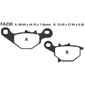 PLAQUETTES FREIN MOTO EBC FA230R