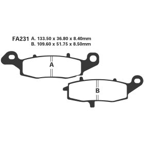 EBC FA231HH MOTORCYCLE BRAKE PADS