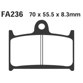 PLAQUETTES FREIN MOTO EBC FA236HH