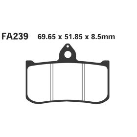 PLAQUETTES FREIN MOTO EBC FA239