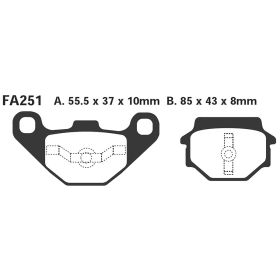 EBC FA251 MOTORCYCLE BRAKE PADS