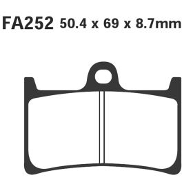 PLAQUETTES FREIN MOTO EBC FA252HH