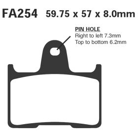 EBC FA254 MOTORCYCLE BRAKE PADS