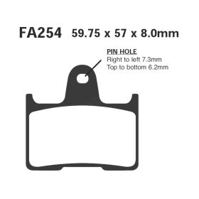 EBC FA254V MOTORCYCLE BRAKE PADS