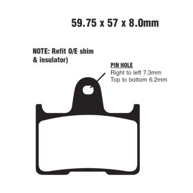 EBC FA254V MOTORCYCLE BRAKE PADS