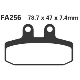 PLAQUETTES FREIN MOTO EBC FA256