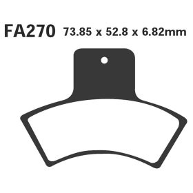 PLAQUETTES FREIN MOTO EBC FA270R