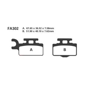COPPIA PASTIGLIE EBC FA302TT