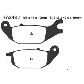 PLAQUETTES FREIN MOTO EBC FA343