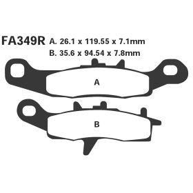 MOTORRAD BREMSBELäGE EBC FA349R