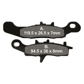 Pastiglie freno EBC R FA349 mescola sinterizzata