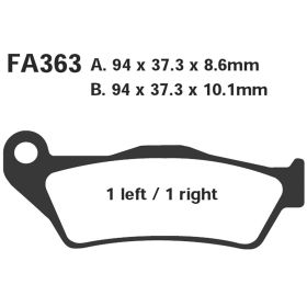EBC FA363 MOTORCYCLE BRAKE PADS