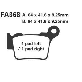 EBC FA368R Motorcycle brake pads