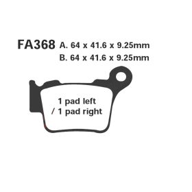 EBC FA368TT Motorcycle brake pads