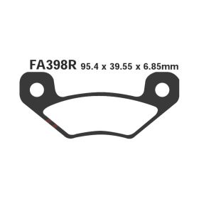 EBC FA398R MOTORCYCLE BRAKE PADS