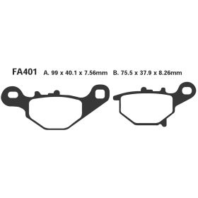 EBC FA401R MOTORCYCLE BRAKE PADS