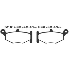 Plaquettes frein moto EBC FA419
