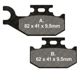 Pastiglie freno EBC Standard FA428TT per Yamaha