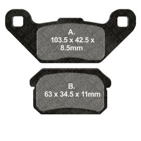Plaquettes de frein standard EBC FA431TT