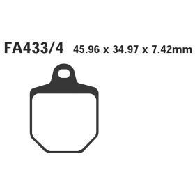 PLAQUETTES FREIN MOTO EBC FA433/4