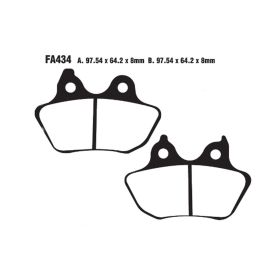 MOTORRAD BREMSBELäGE EBC FA434VLD