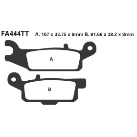 COPPIA PASTIGLIE EBC FA444TT