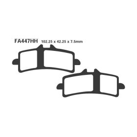 Plaquettes frein moto EBC FA447HH
