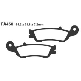 PLAQUETTES FREIN MOTO EBC FA450TT