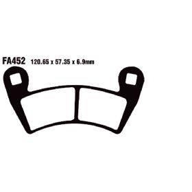 PLAQUETTES FREIN MOTO EBC FA452TT