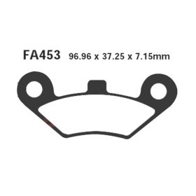 EBC FA453TT MOTORCYCLE BRAKE PADS