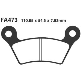 PLAQUETTES FREIN MOTO EBC FA473