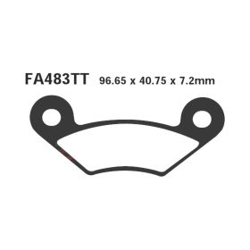 PLAQUETTES FREIN MOTO EBC FA483TT