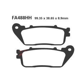 PLAQUETTES FREIN MOTO EBC FA488HH