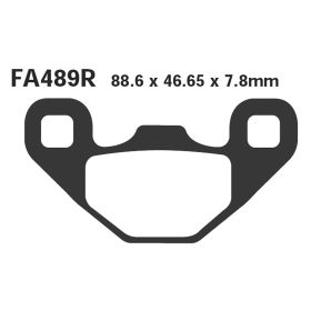 PLAQUETTES FREIN MOTO EBC FA489R