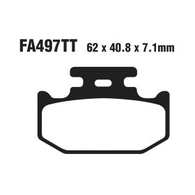 PLAQUETTES FREIN MOTO EBC FA497TT