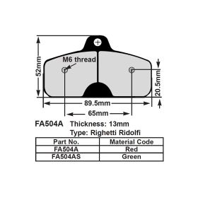 EBC FA504A MOTORCYCLE BRAKE PADS
