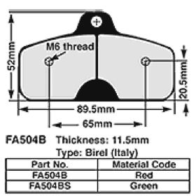 PLAQUETTES FREIN MOTO EBC FA504B