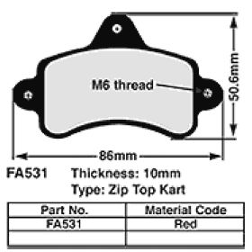 MOTORRAD BREMSBELäGE EBC FA531