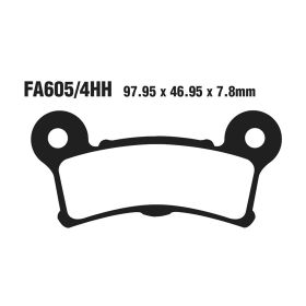 EBC FA605/4HH MOTORCYCLE BRAKE PADS