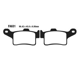 PLAQUETTES FREIN MOTO EBC FA631HH