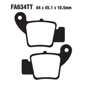 EBC FA634TT MOTORCYCLE BRAKE PADS