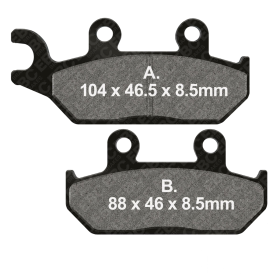 EBC R FA645 Bremsbeläge Sintermaterial für Yamaha