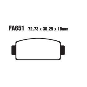EBC FA651TT MOTORCYCLE BRAKE PADS